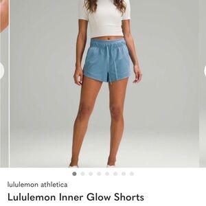 Lululemon Athletica Sky Blue Inner Glow Shorts